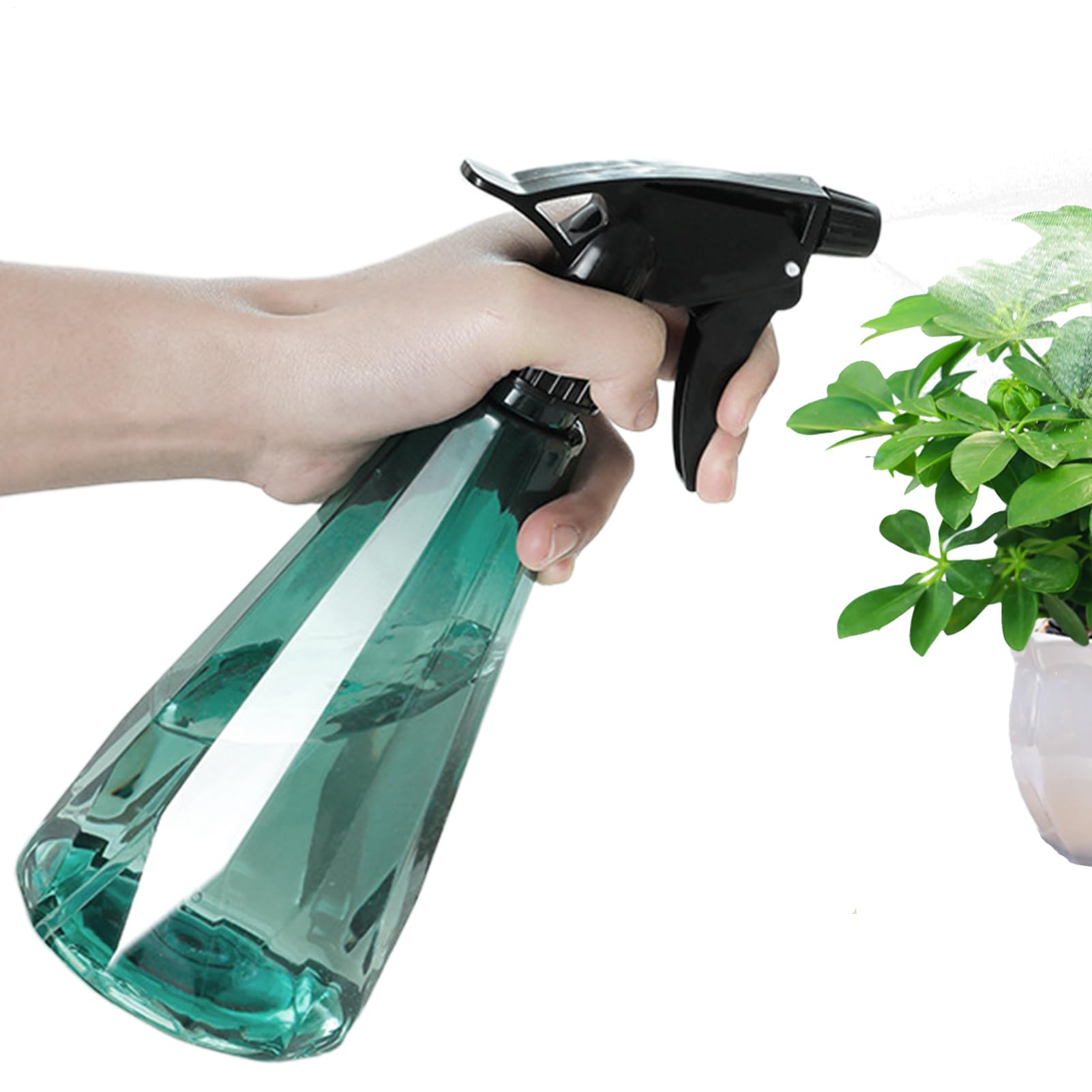 Water Spray Bottle | Gardening Spray Bottle | 500ML Adjustable Nozzle Refillable Watering Pot for Hairstyling Fertilizing Greenhouse Car Detailing Home Cleaning
