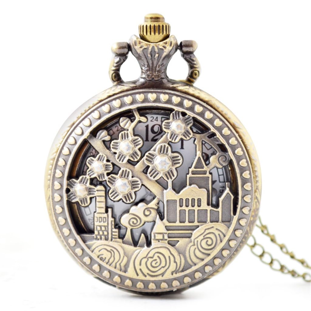 Montre de poche en bronze ajourée pour accessoiriser vos tenues de cérémonie