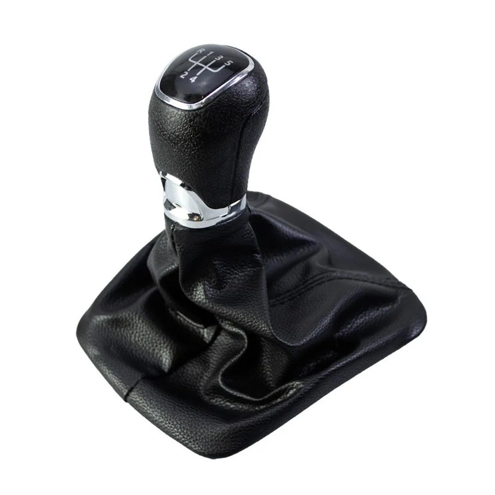 Xzcvtyw 5 Speed Car Shifter Adapter For Skoda For Octavia 2 A5 A6 2004-2012 5/6 Speed Car Stick Gear Shift Knob With Pu Gaiter Boot Cover Lever Change Knob(5 Speed)