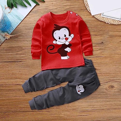 Kids Cotton 𝐏a𝐣amas Set Boys Girls Cartoon 𝐒leepwear Long Sleeve Snug Fit 𝐏js Toddler 𝗟oungewear Baby 𝐍ight𝐠own2