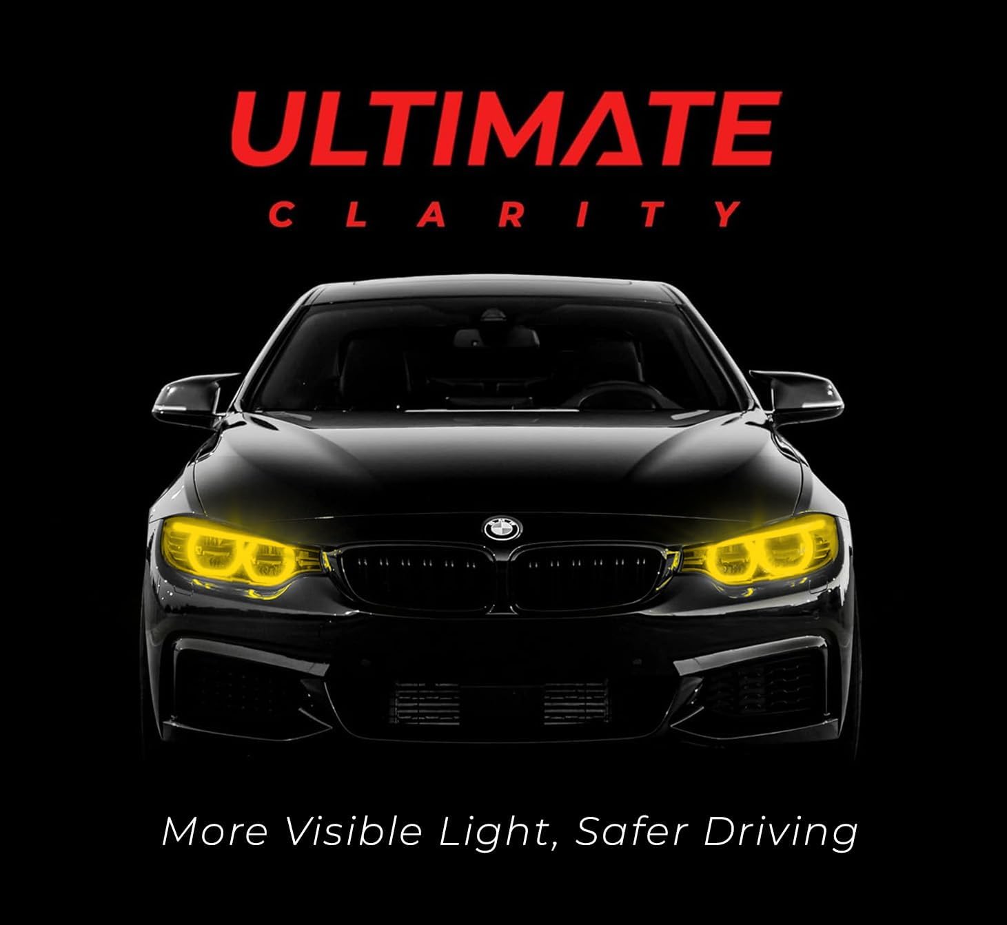 VViViD+ Ultimate Headlight Taillight Tint Vinyl Wrap (16" x 10ft, Yellow Tint)