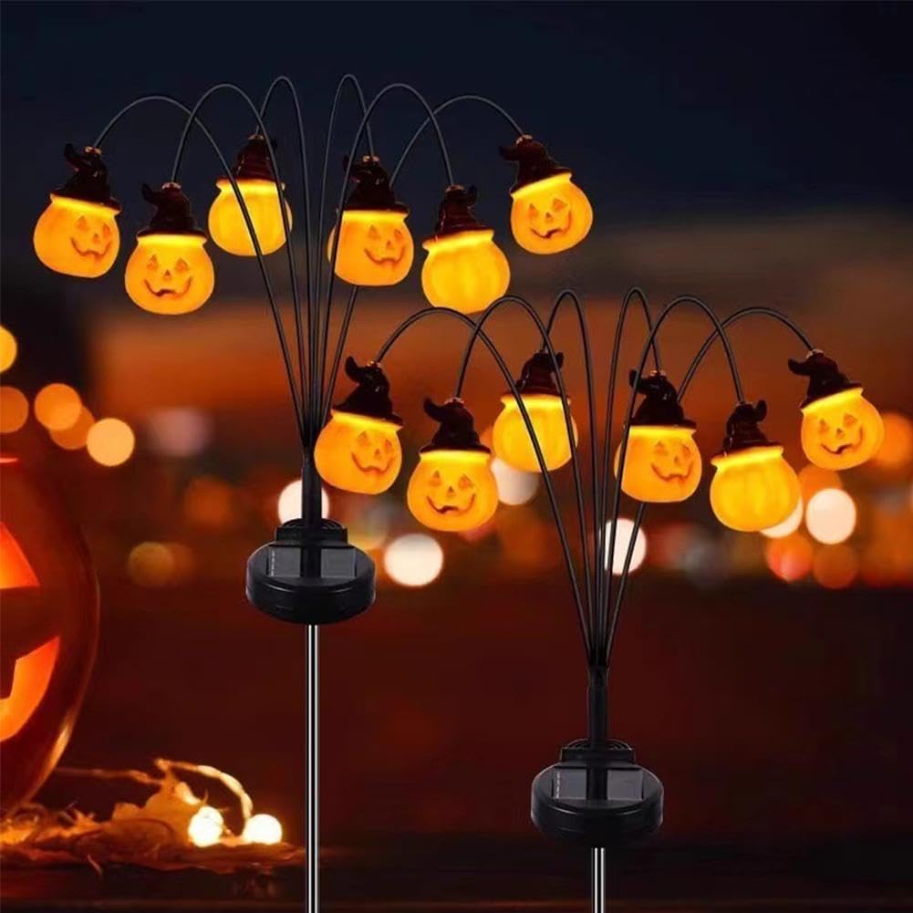 Halloween ハロウィン LEDライト付き　パンプキンアーチ 装飾 Amazon.co.jp: ソーラーハロウィンパンプキン通路ライト装飾、ソーラー
