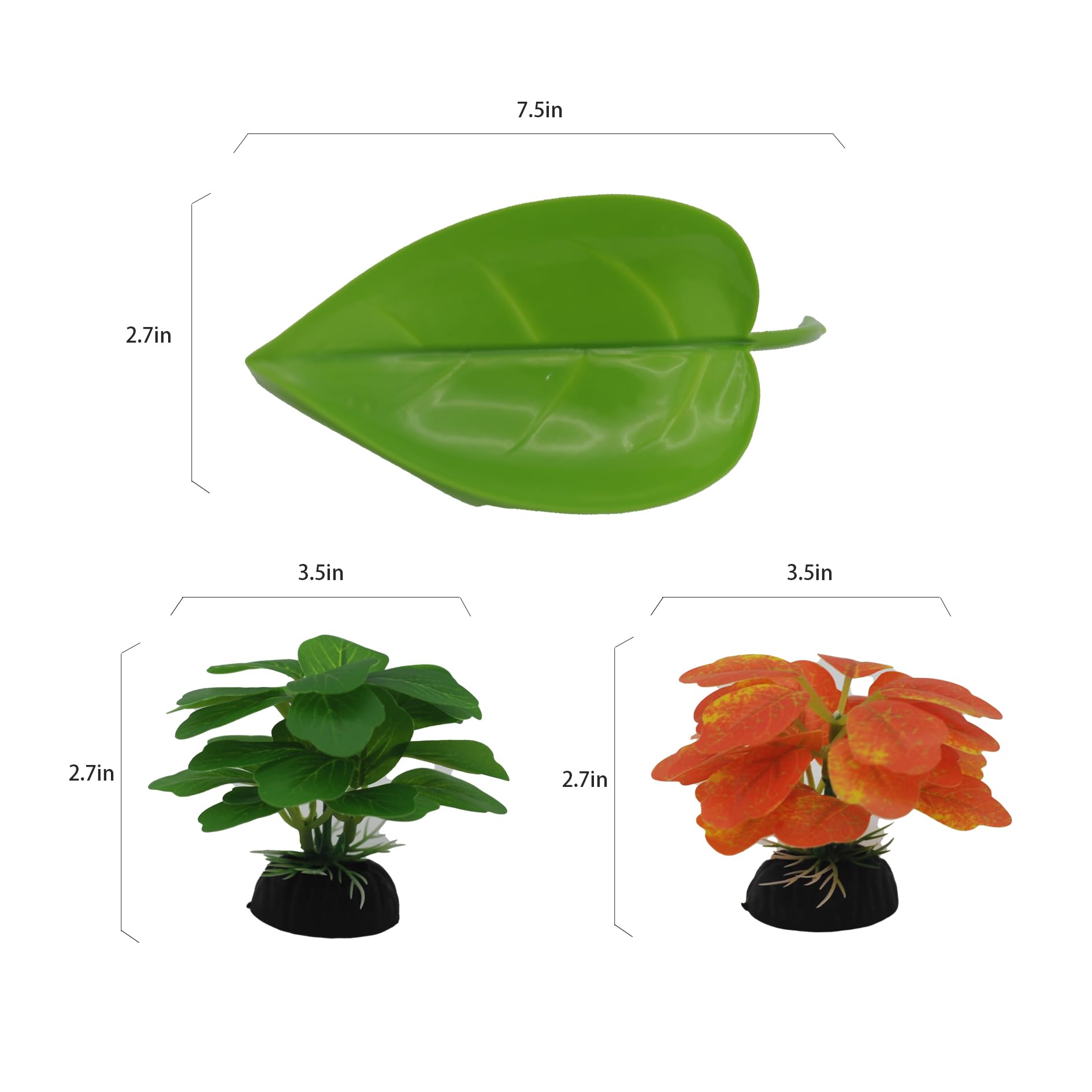 Plantas de reptiles, planta de serpiente, piel de geco, accesorios de tanque de geco de leopardo, hamaca de dragón barbudo, accesorios de tanque de geco, decoración de terrario, piel de