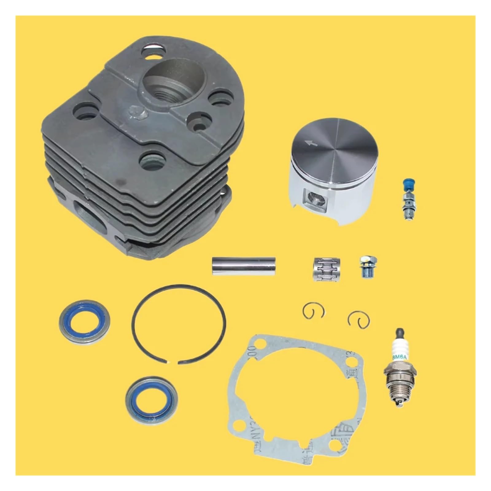 Dingmao Kit de pistón de cilindro 505341305 Compatible con motosierra Rancher Hus 50 50 503168301