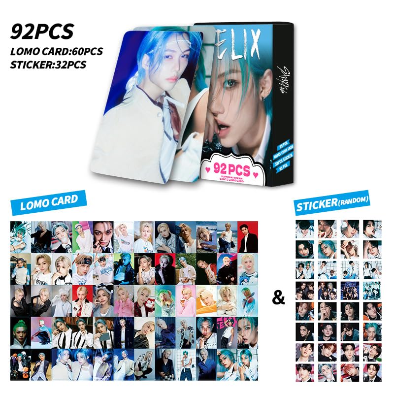Stray Kids Felix Photocards -Star Stray Kids - Lote de 92 tarjetas