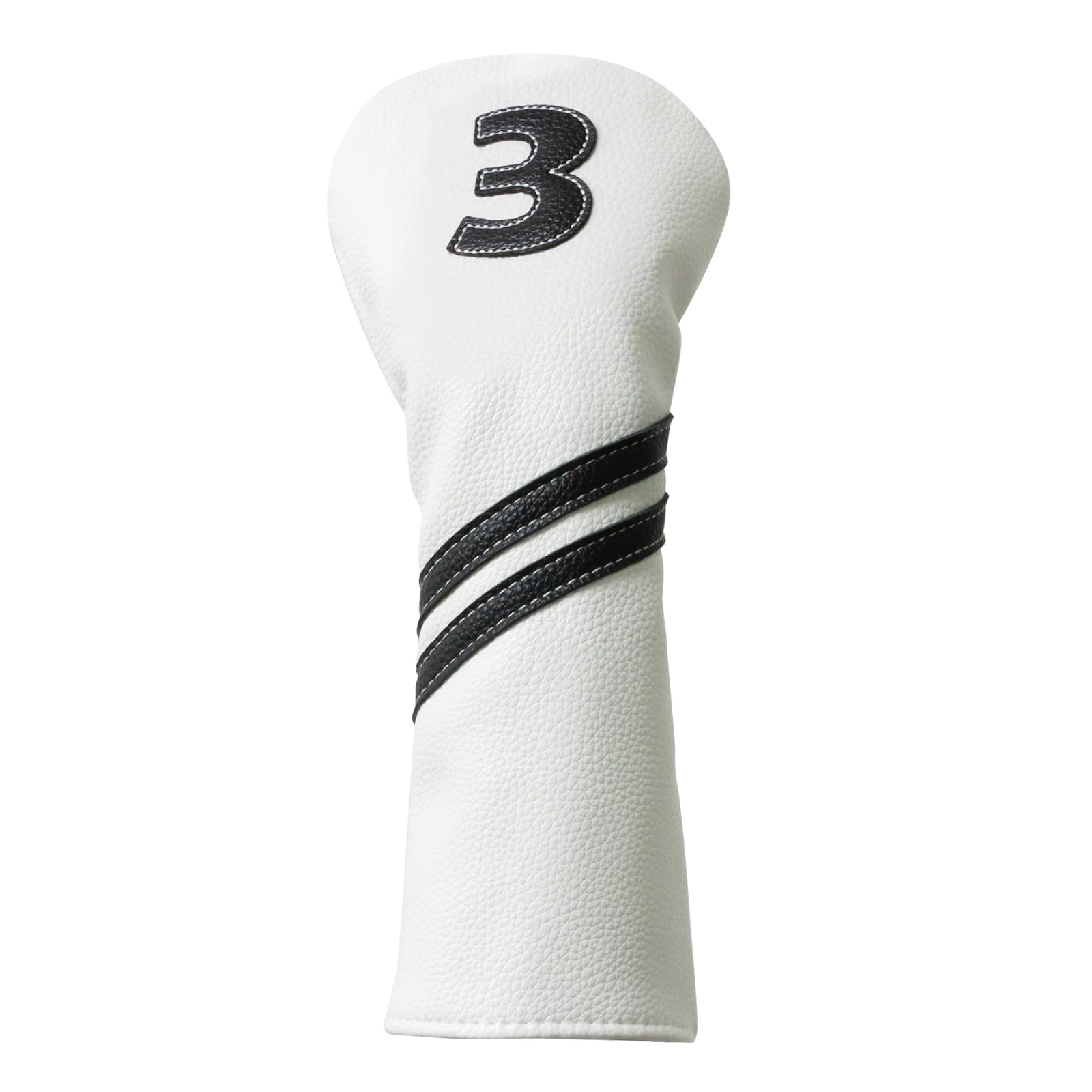 Golf Club Covers,4pcs or 1pc Golf Headcovers for Woods and Driver Fairway Hybrids Women Men - Premium PU Leather with Interchangeable Tags &amp; Magnetic Blade and Mallet Putter Covers