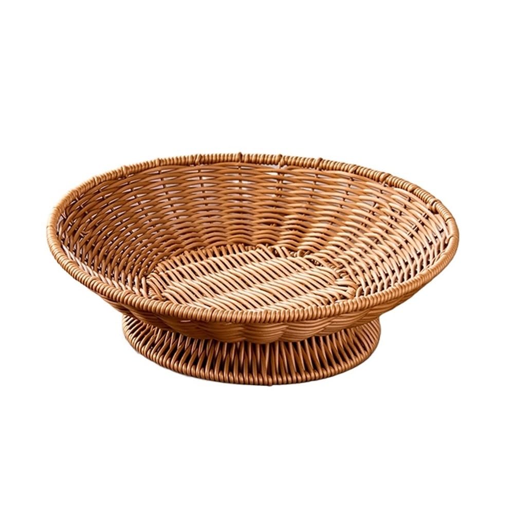 Fruit Basket Rattan Woven Fruit Basket Chinese Tall for Storage Bread Fruit Basket Bowl