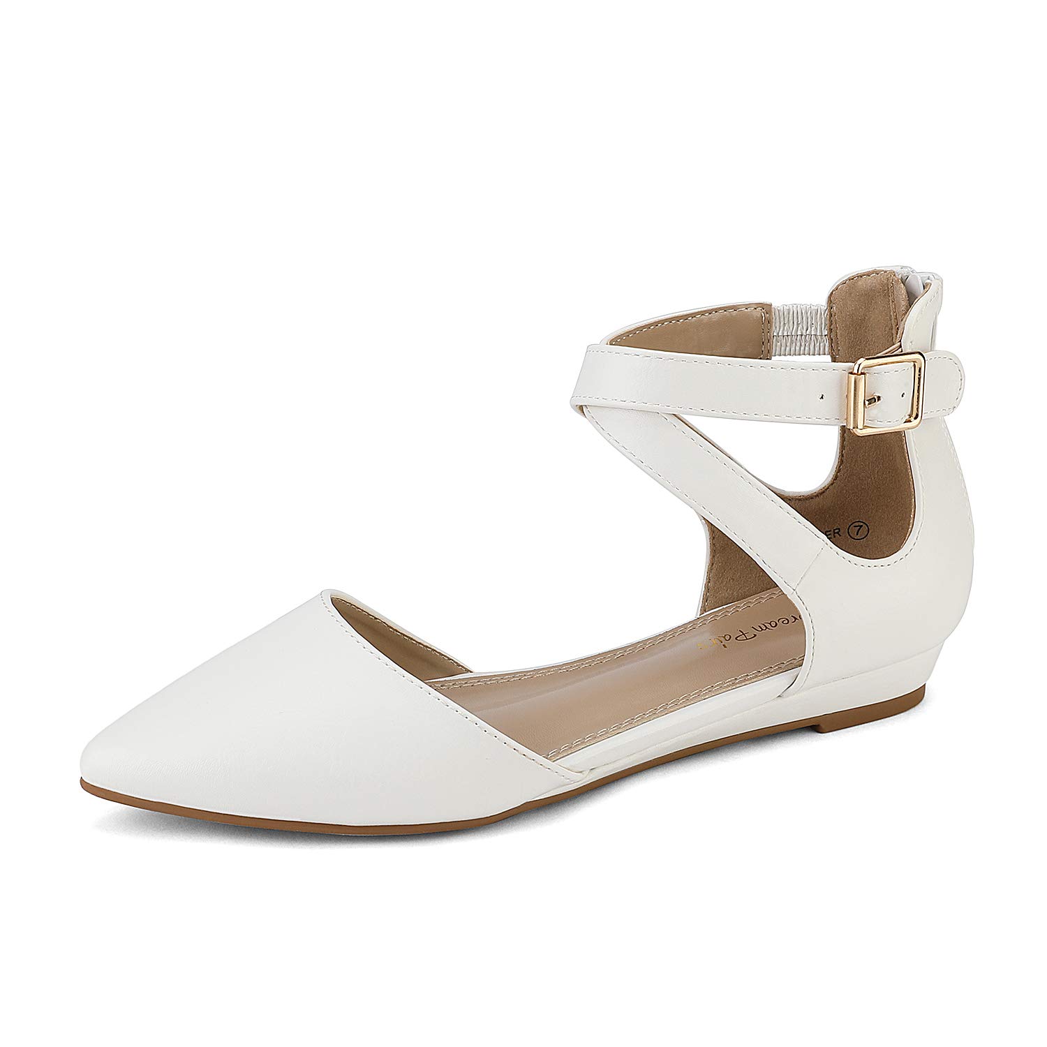 flat pumps with ankle strap