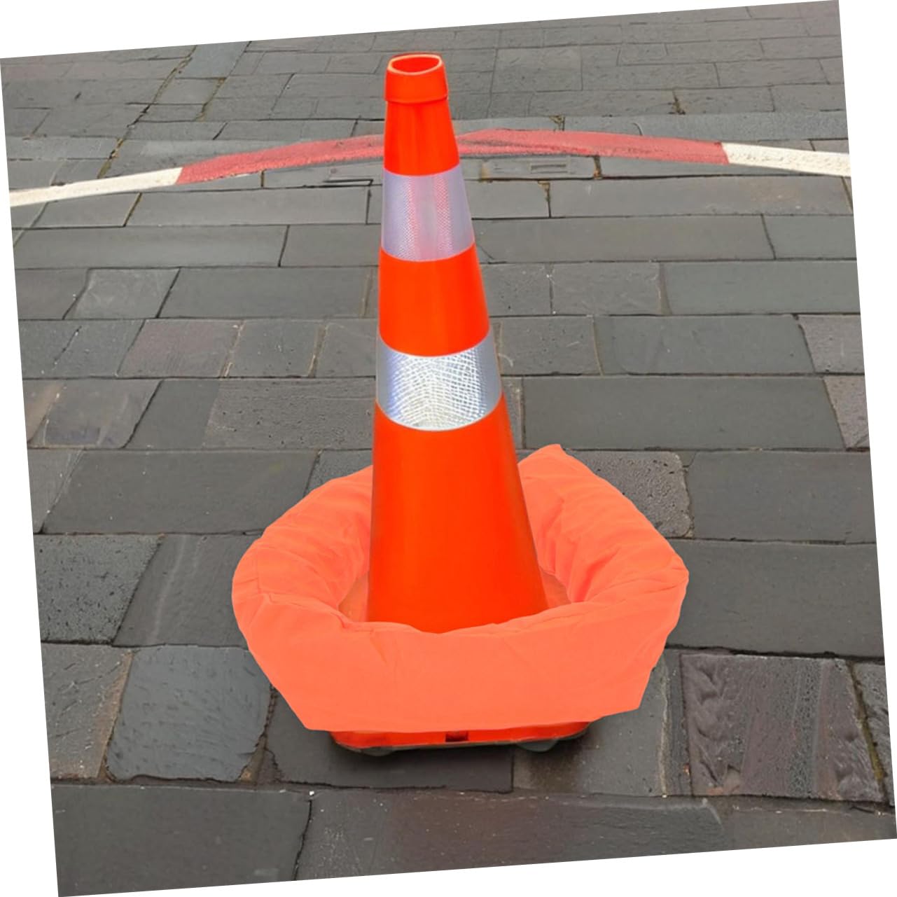 10pcs Construction Cone Weight Bags Heavy Duty Traffic Cones Sandbags Ring Design for Stability Versatility