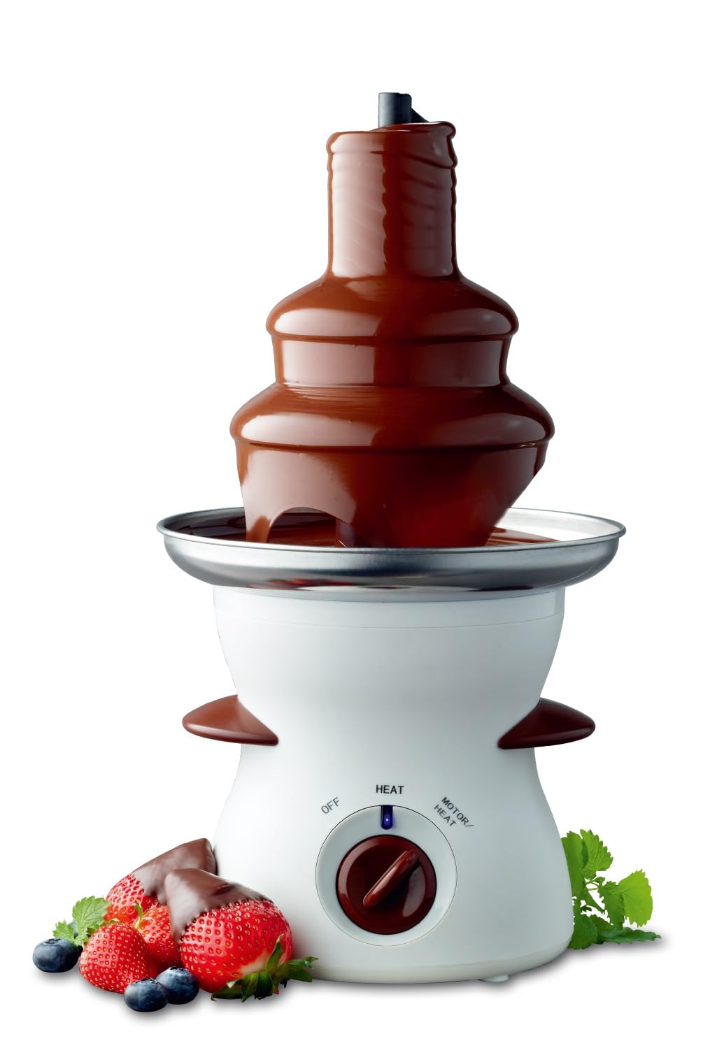 Fuente de Chocolate de 3 Niveles Silvano - Excelente para Amantes del Chocolate, 500 ML, Limpieza Sencilla, Apta para todo Tipo de Chocolate, Calor Ajustable