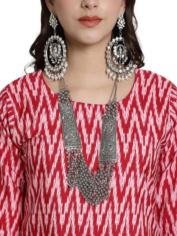 Image of 7Threads Kurti for Women|Kurti|Kurta|Kurta for Women|Crepe Kurti|Printed Kurta|Crepe Straight Kurti Kurti