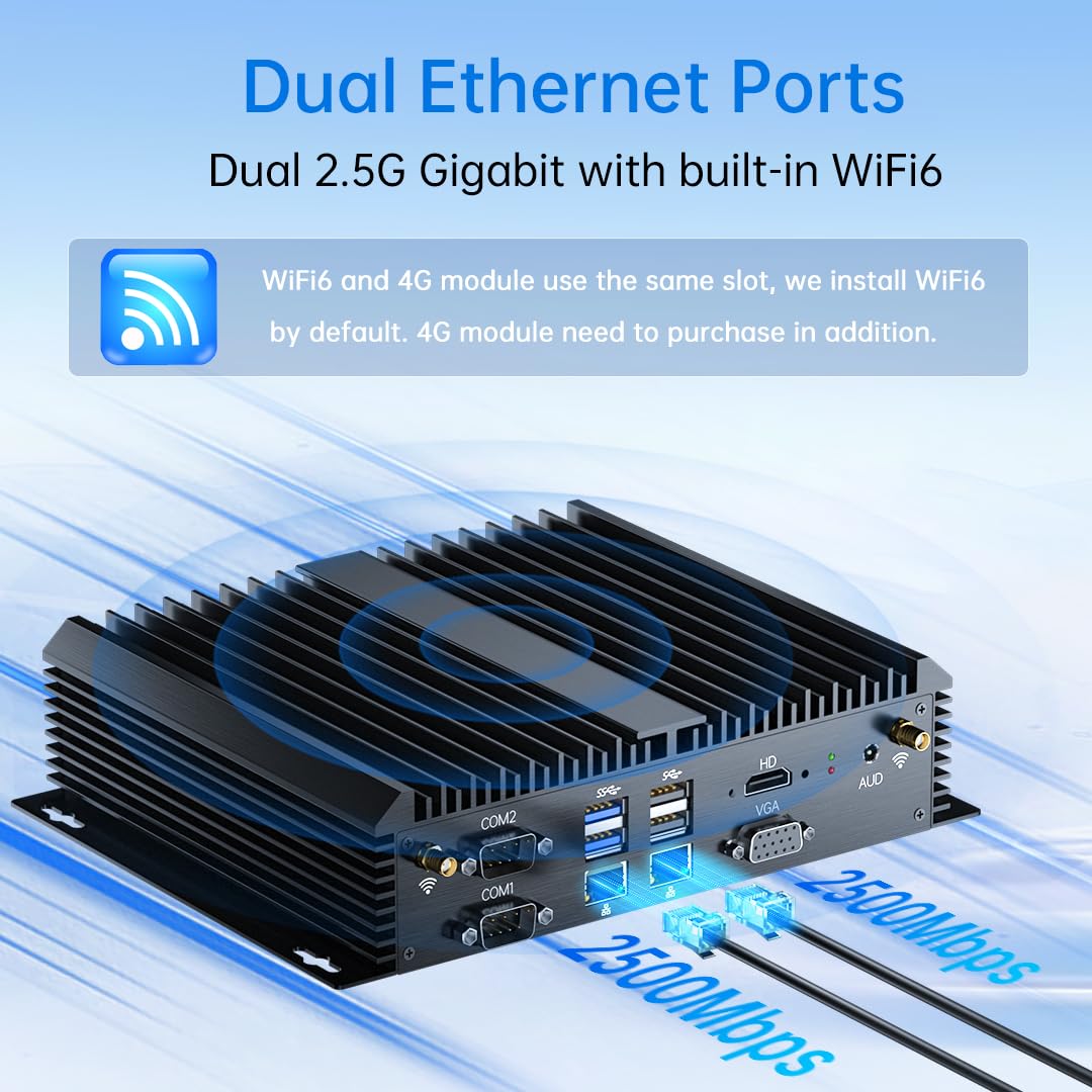 ファンレス ミニPC I7-1165G7 6LAN Amazon.co.jp: Kinupute ファン