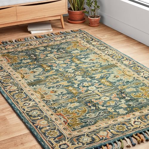 Image of Hand Tufted Premium Rug Premium Wool Carpet for Living Room Bedroom and Hall Size 6x9 Feet Color Multi