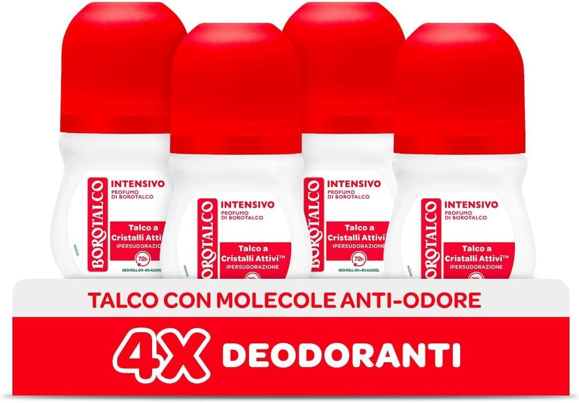Borotalco AMZ BT Deodorant Roll-On Intensive Multipack 4 x 50