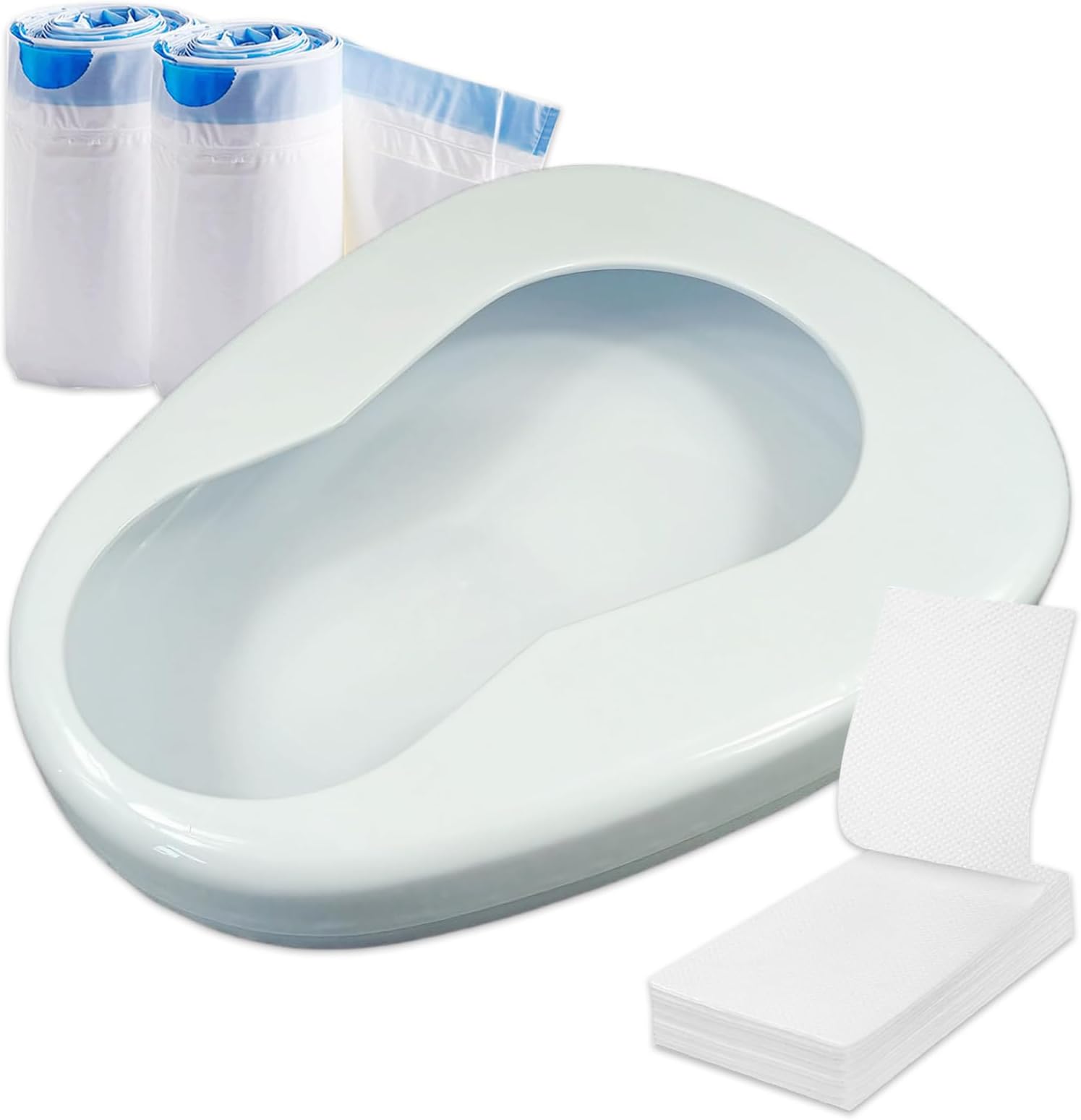 Amazon.com: Heavy Duty Large Bariatric Bedpan – Wide Smooth Contoured ...