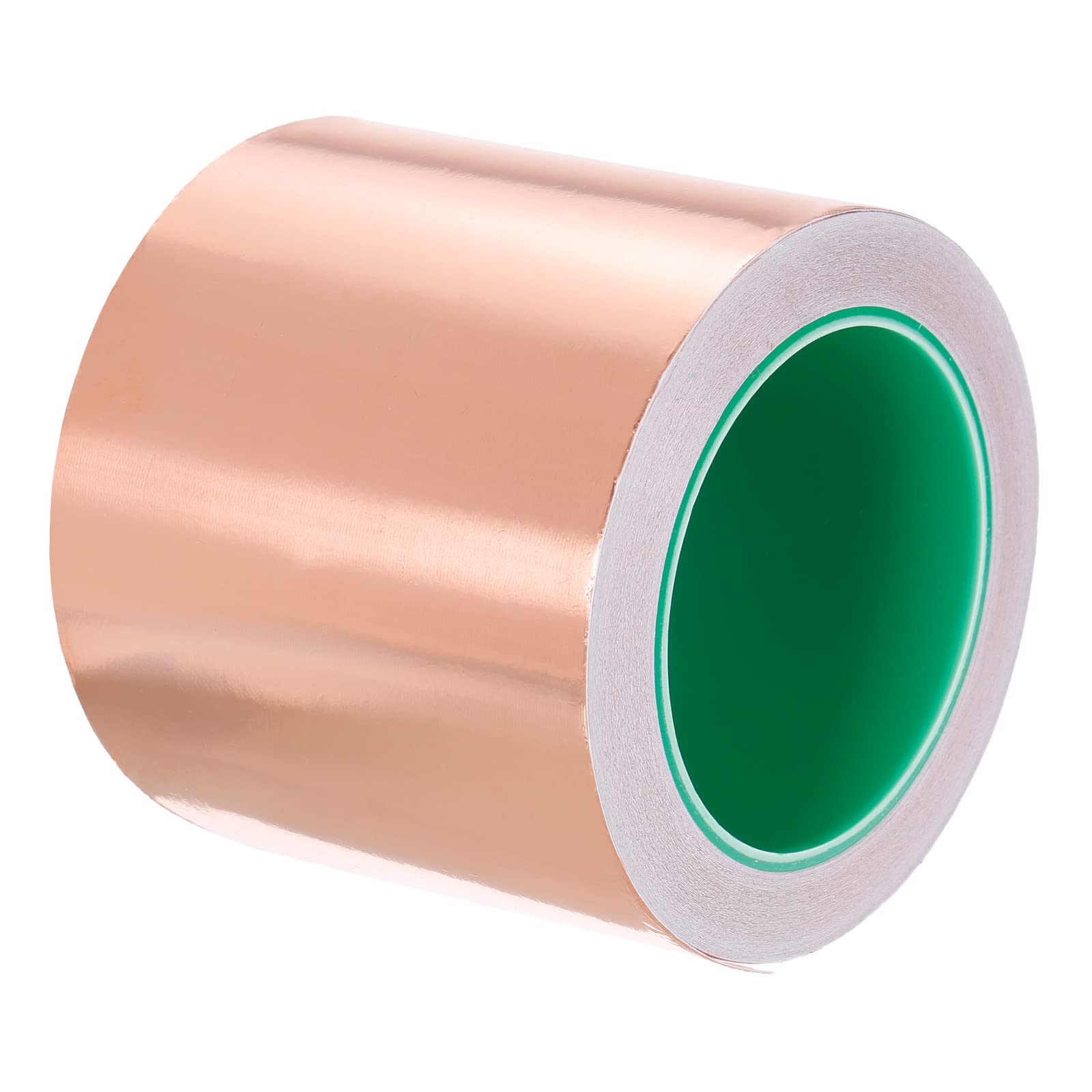 PATIKIL Rame Lamina Nastro 3.94" x 66 Piedi 0.05mm Spessore Doppio Lato Conduttivo Adesivo EMI Schermatura per Elettronica, Circuiti, Messa a terra
