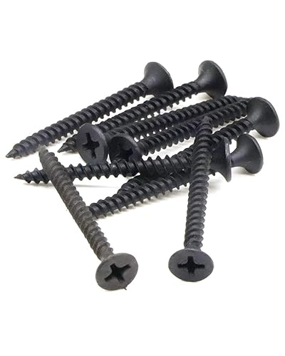 Miniatura 5 de IMScrews Tornillos Phillips de cabeza plana #6x1-12" para paneles de yeso de rosca fina, tornillo de madera de punta afilada, acero al carbono