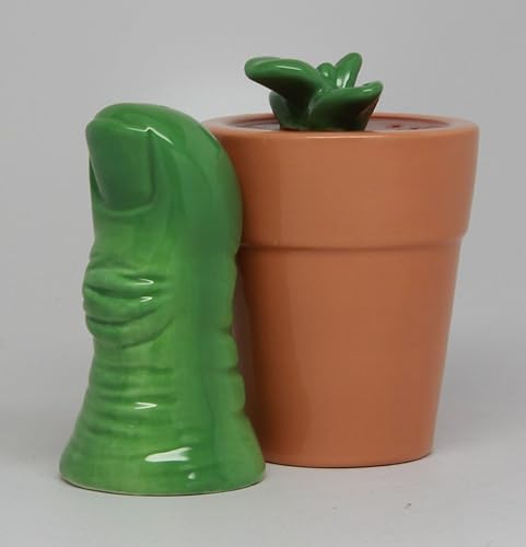 Pacific Giftware ATTRACTIVES Salero y pimentero - Pulgar Verde