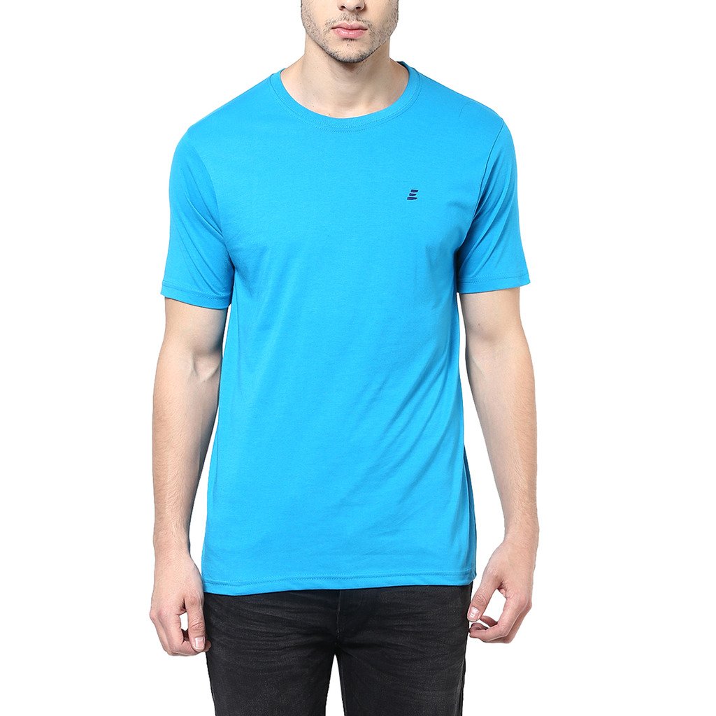 Buy Elaborado Round Neck Cotton Tshirt 