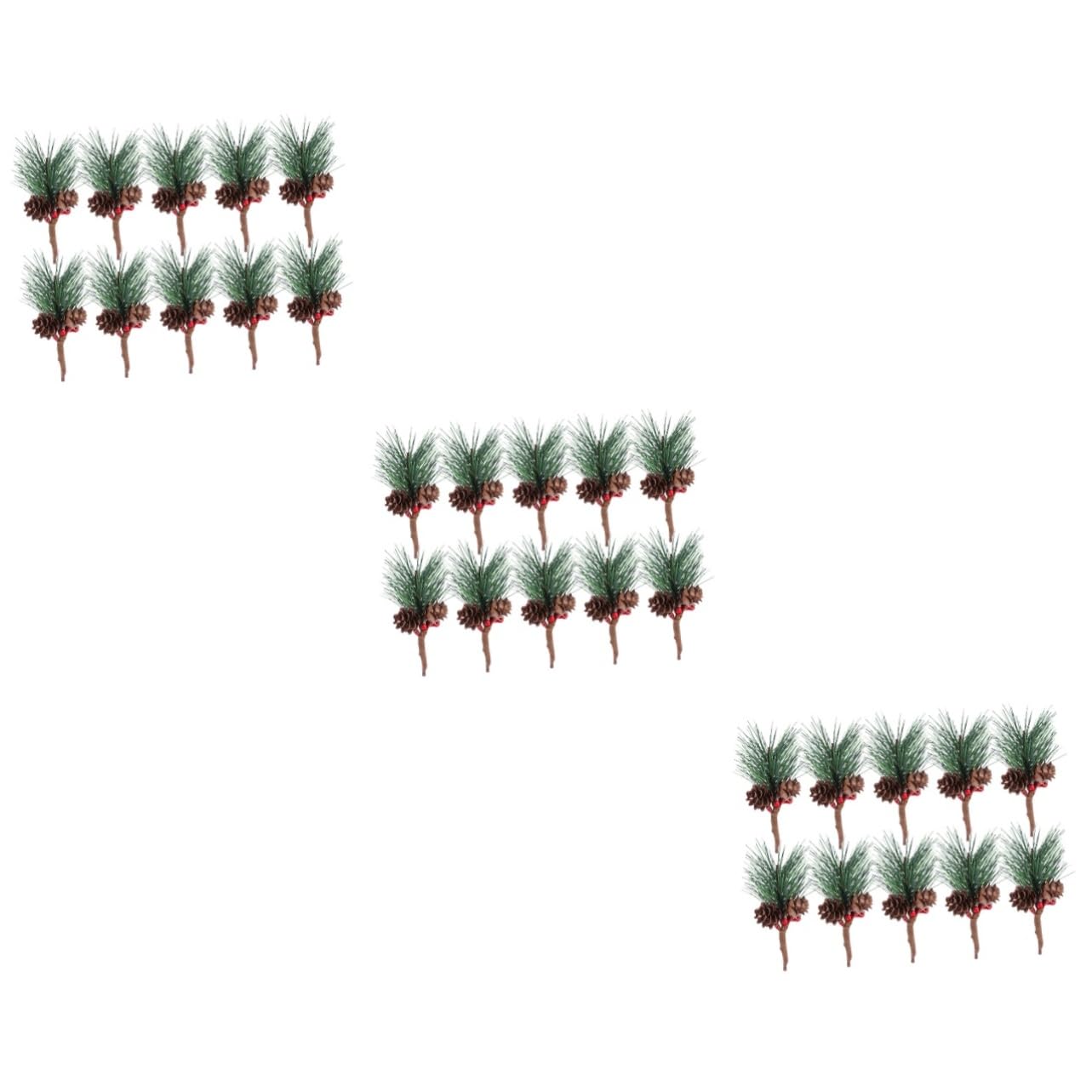 VILLCASE 90 STK Weihnachtsbeeren weihnachtsdeko weihnachtshochzeit Christmas decoations Beeren der Weihnachtsstechpalme Tannenzapfen Zweig Weihnachtskiefernbeeren Simulation Beerenpflücker