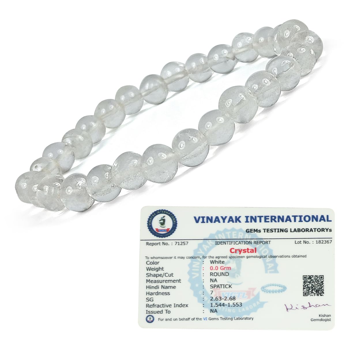 Reiki Crystal Products Certified Clear Quartz Sphatik Bracelet Reiki Healing Crystal Stone 6 mm Bracelet, Charged By Reiki Grandmaster & Vastu Expert (B09TF9SLFM) Amazon Price History, Amazon Price Tracker