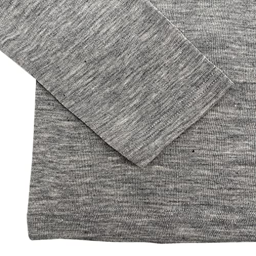 Mens Turtleneck Pullover Shirt: Thermal Base Layer Long Sleeve Top, Organic Merino Wool Silk4