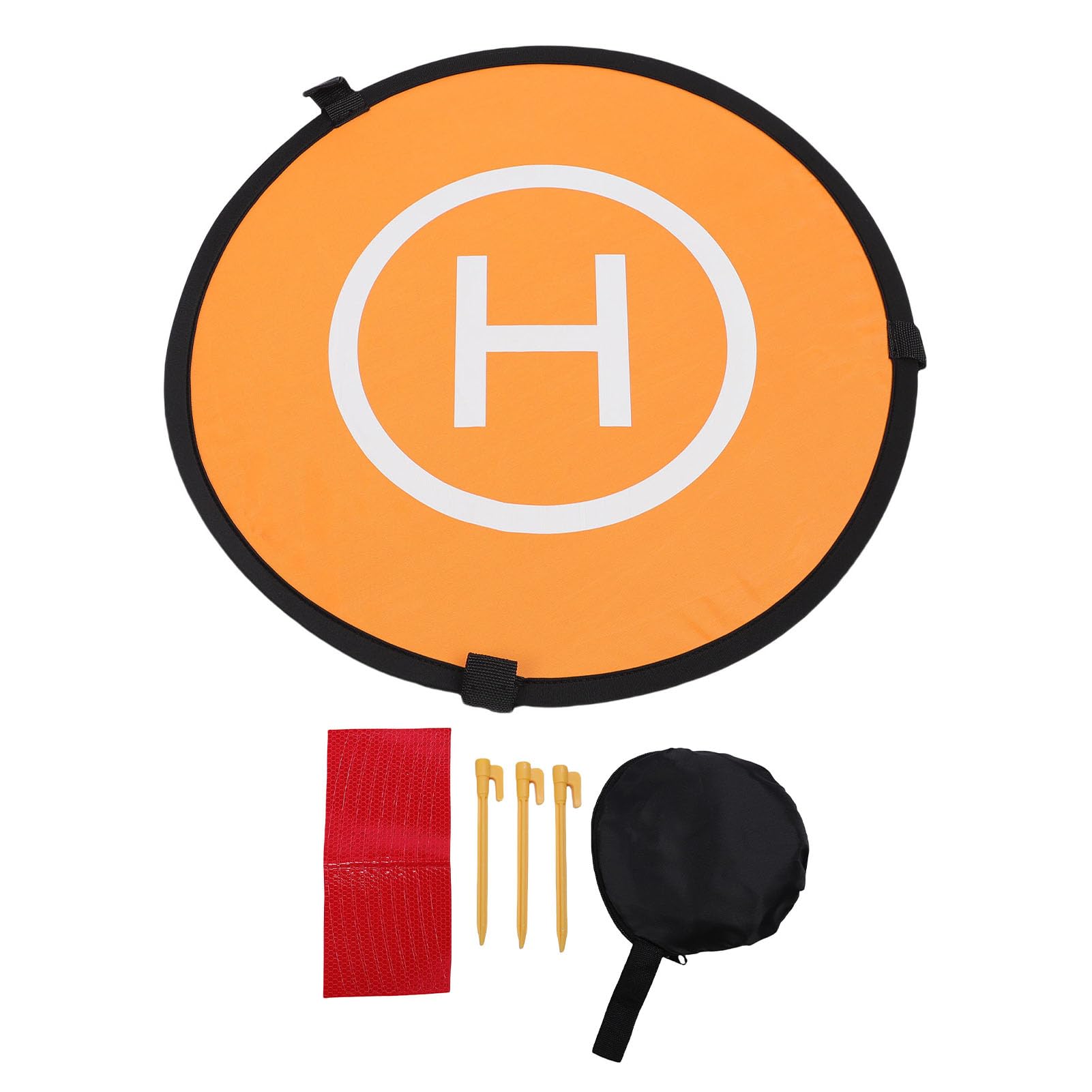 Denash Drone Landing Pads, Oxford Cloth Double Sided Portable Foldable Aircraft Launch Helicopter Land Mat for RC Drones Helicopter (40cm)