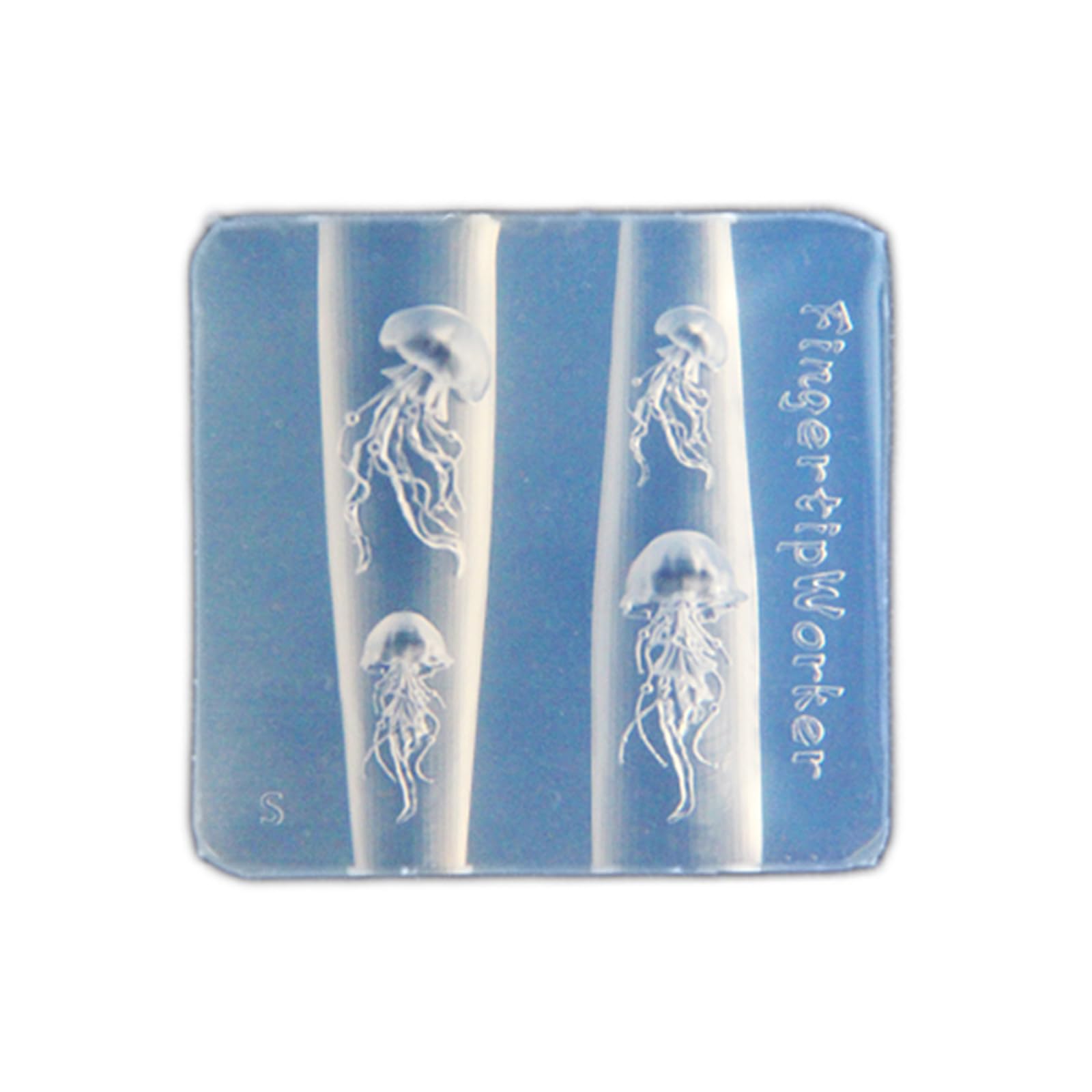 Unghie in silicone Modello di arte per decorazioni unghie in rilievo Meduse Accessori per unghie Stampo Pratico Strumento di goffratura per unghie
