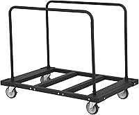 Vista 9 de VEVOR Carrito de mesa plegable, carrito de mesa resistente con ruedas giratorias de 5 pulgadas, carrito de plataforma de paneles de yeso de 1800