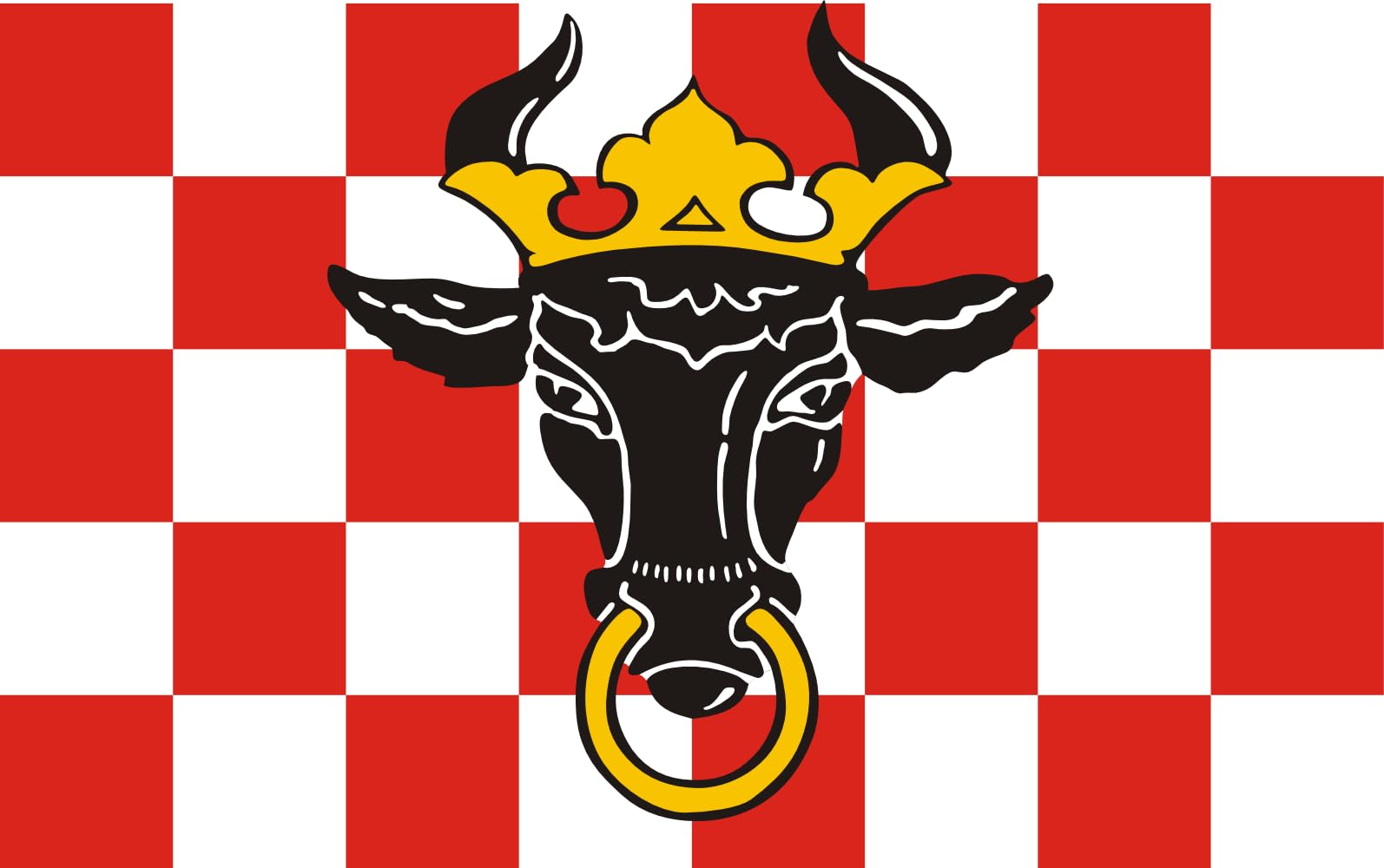 Drapeau large du powiat kaliski résistant aux intempéries