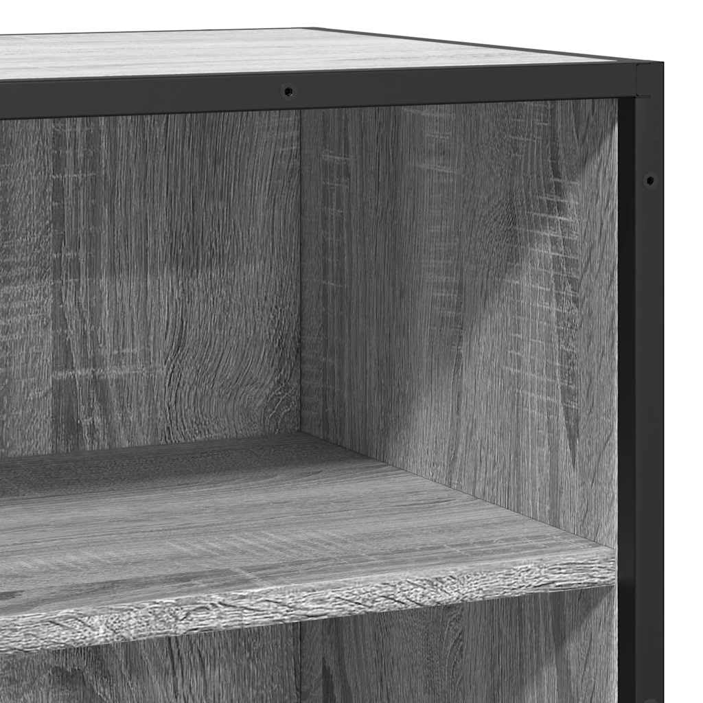 Credenza grigio Sonoma, 35,5 x 35 x 76 cm, in metallo
