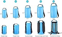 Vista 18 de OMGear - Bolsa seca impermeable y bolsa para teléfono, bolsa flotante de 40L/30L/20L/10L/5L para kayak, navegación, actividades al aire libre