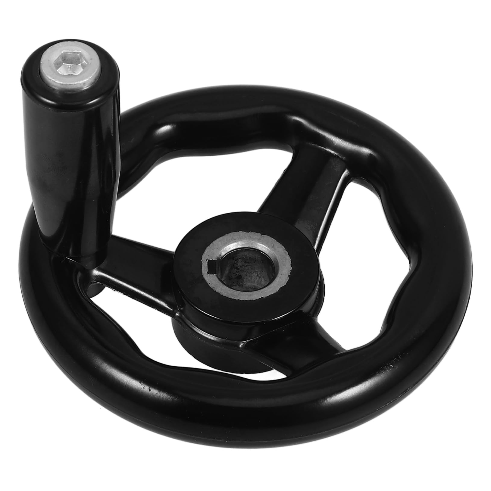 NAMOARLY 2pcs Milling Machine Hand Wheel Lathe Handwheel Machine Tool Revolving Handle Bakelite 3-Spoke Design