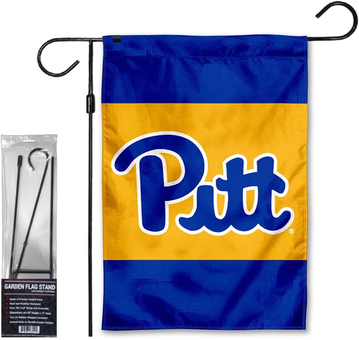 Pittsburgh Panthers Garden Banner Flag with Stand Pole Holder