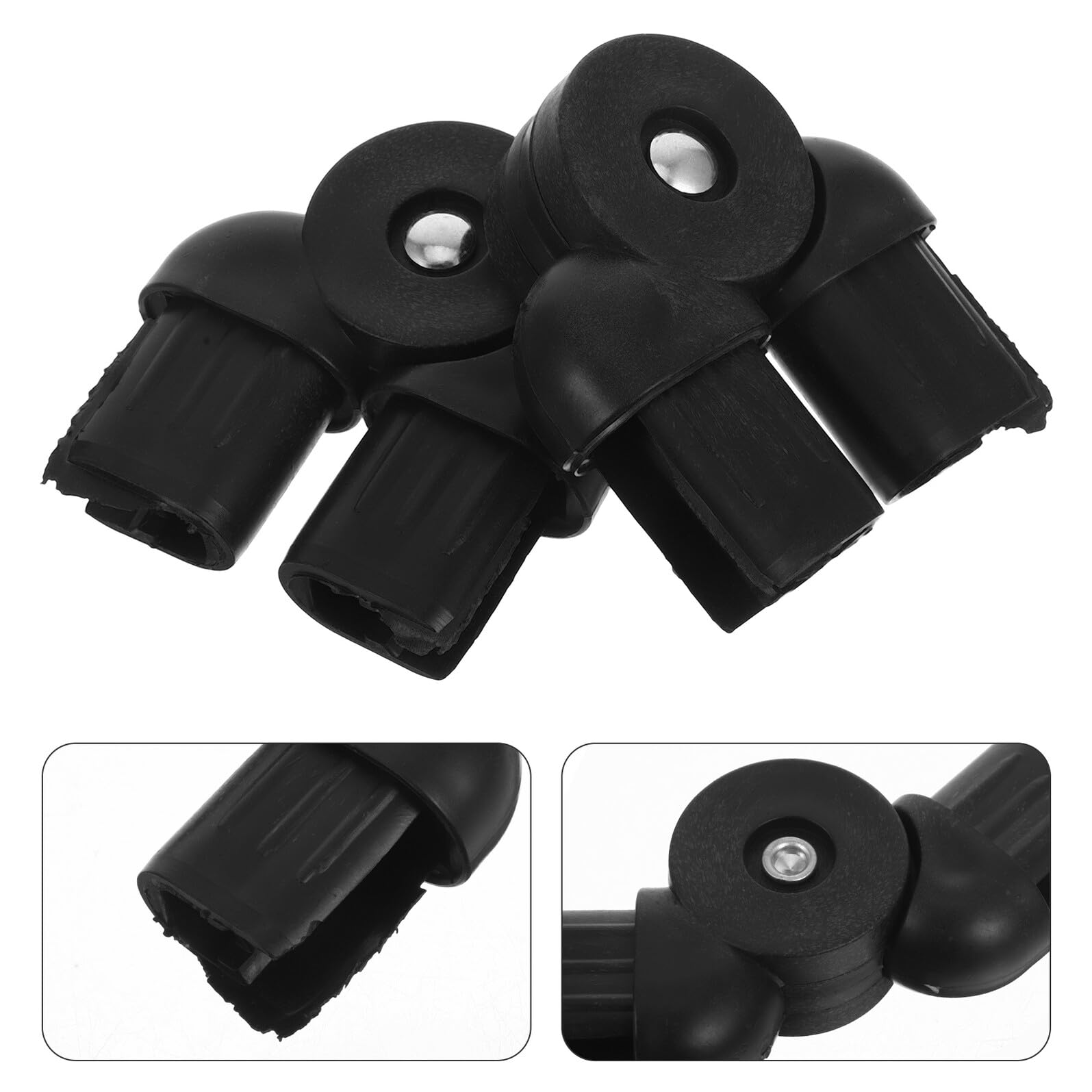 2 Pezzi Giunti in Plastica per Sedie Pieghevoli Adattatori per Tubi di Poltrone Reclinabili e Sdraio Accessori per Connessione Stabile e Compatibile Sedie da Spiaggia