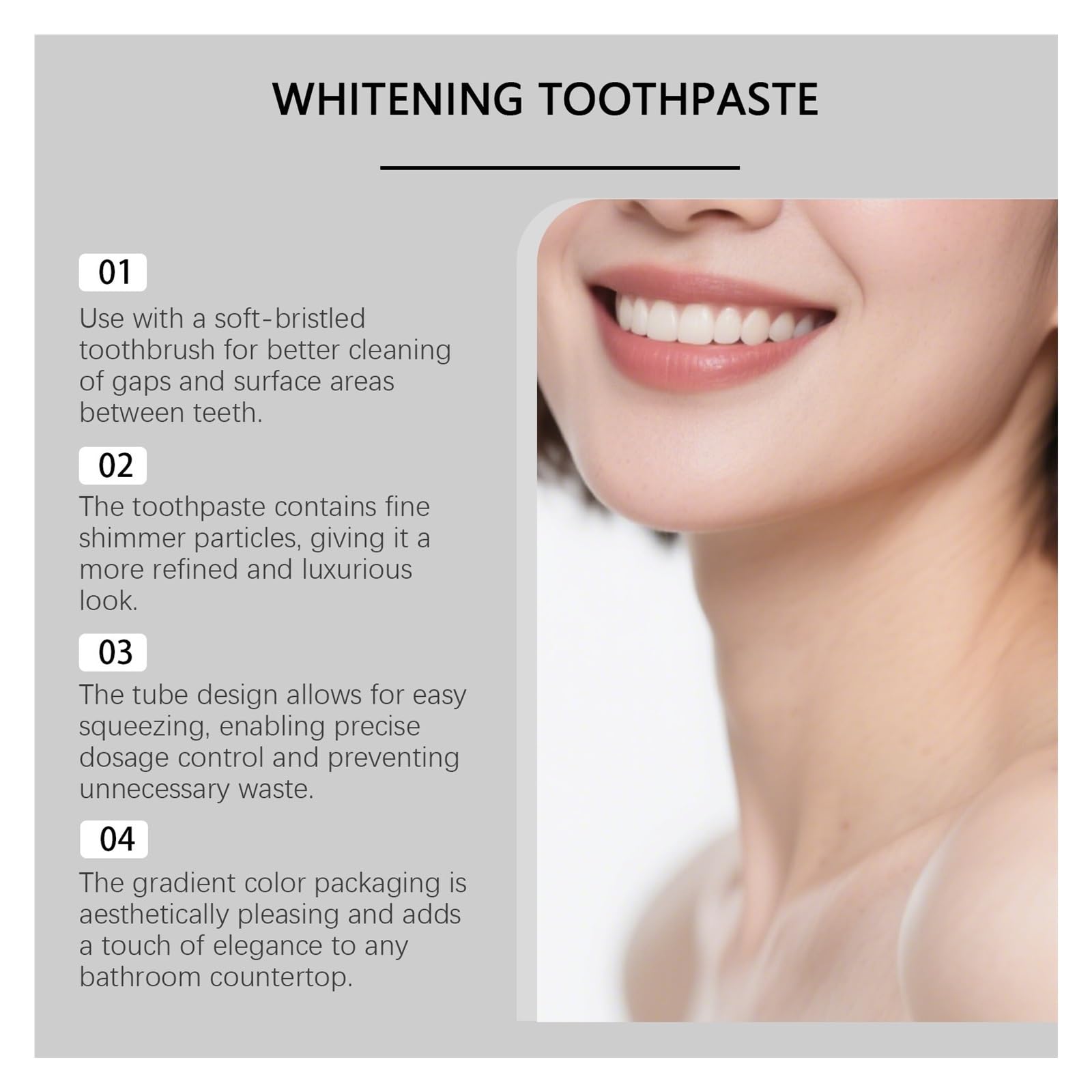 Pasta de dientes limpieza suave 100 g: espuma fina que envuelve entre los, protege la salud las encías y reduce molestias del cepillado