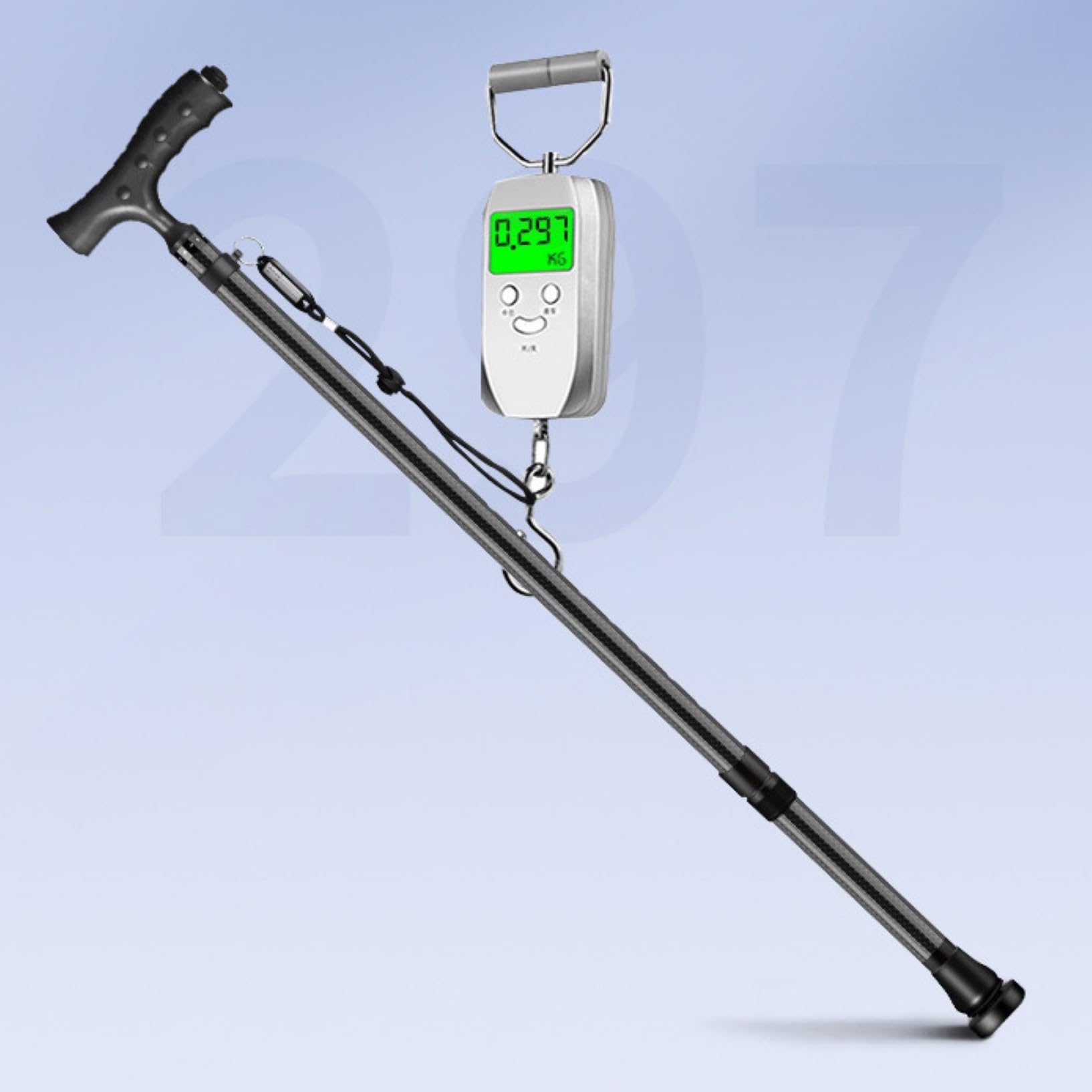 Bastones Ajustables para Hombres,Bastones Portátiles Ajustables Ligeros Pie Libre con Luz Incorporada,Bastones para Las Mujeres para La Estabilidad