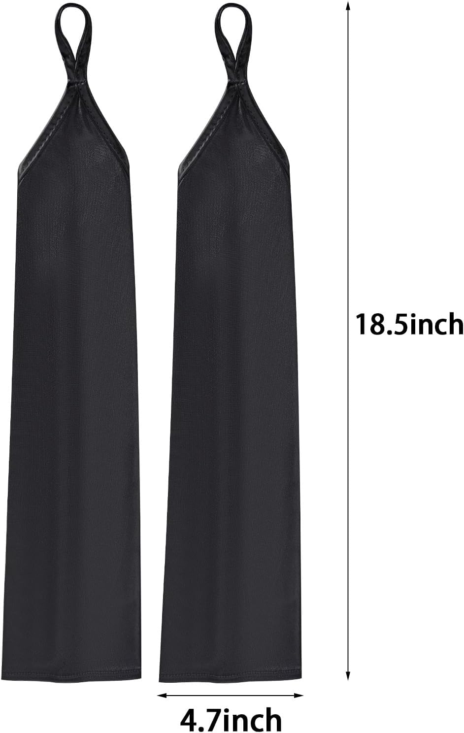 Tayfremn Metallic Gloves Women Costume Fingerless Gloves Halloween Girl Long Elastic Shiny Cosplay Party Accessories - Image 4