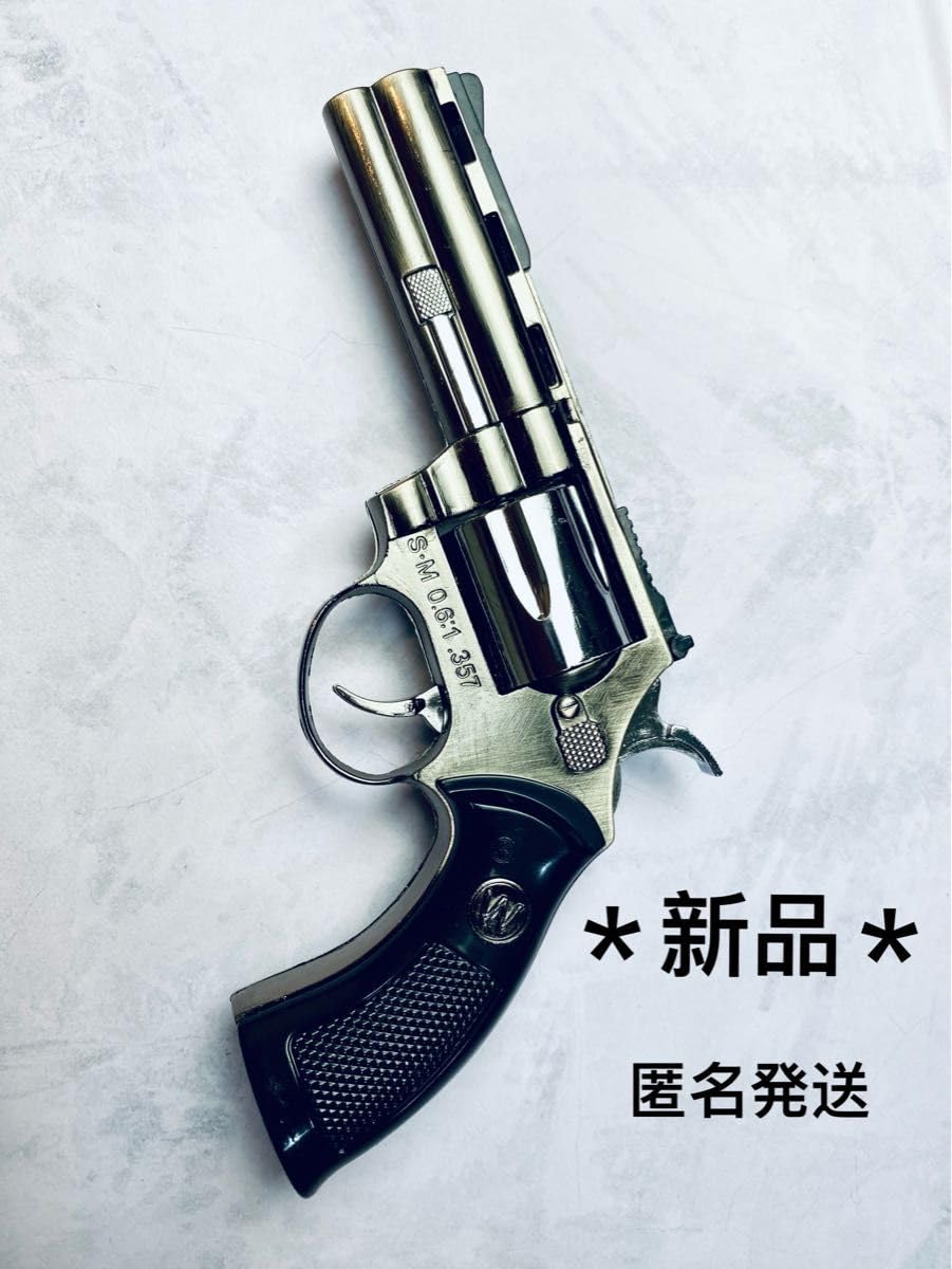 Amazon.co.jp: リボルバー型ターボライターガスライター拳銃型ライター