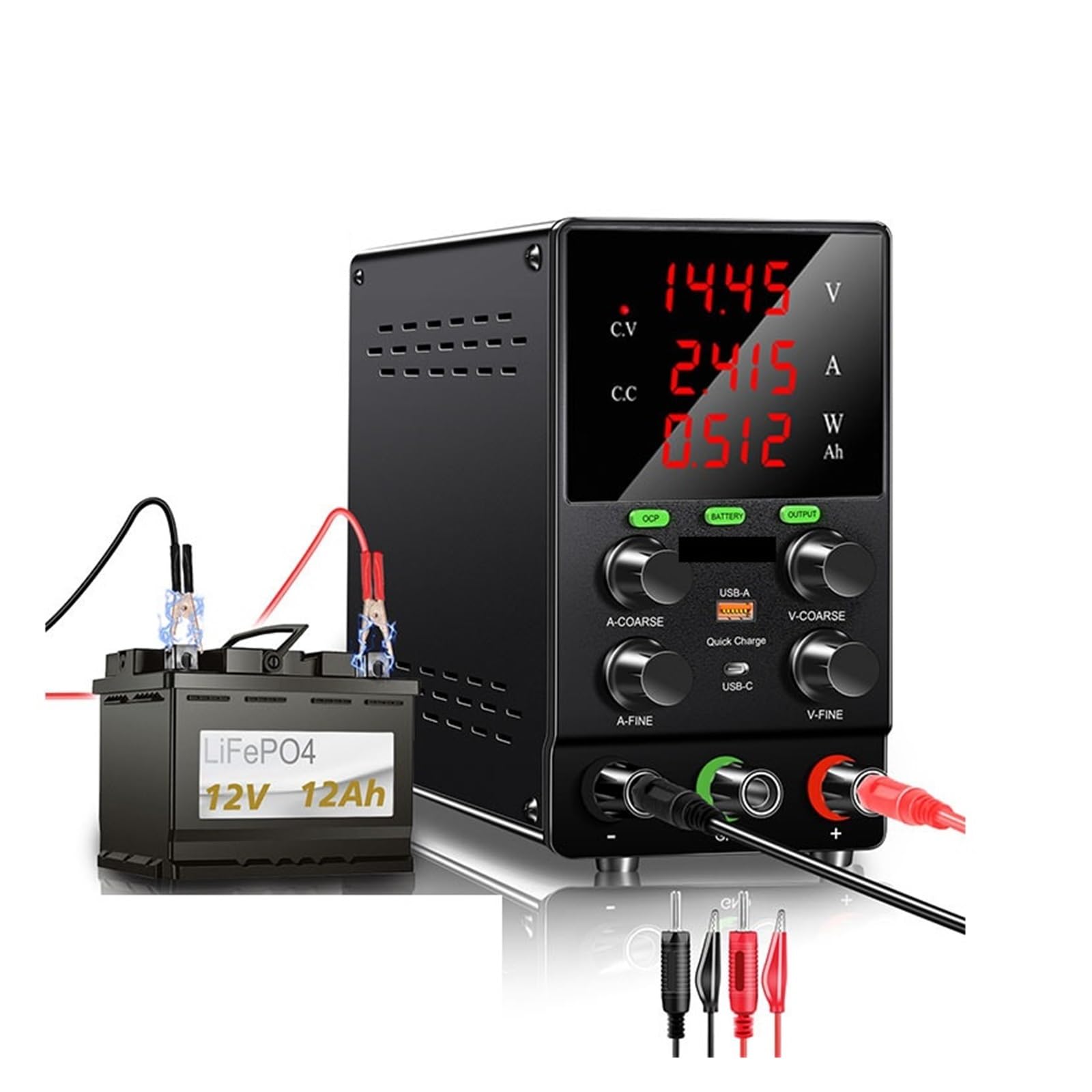 Fuente de alimentación de laboratorio de CC variable, 30 V 10 A 60 V 5 A, fuente de alimentación de laboratorio ajustable Para reparar teléfonos(30V5A)