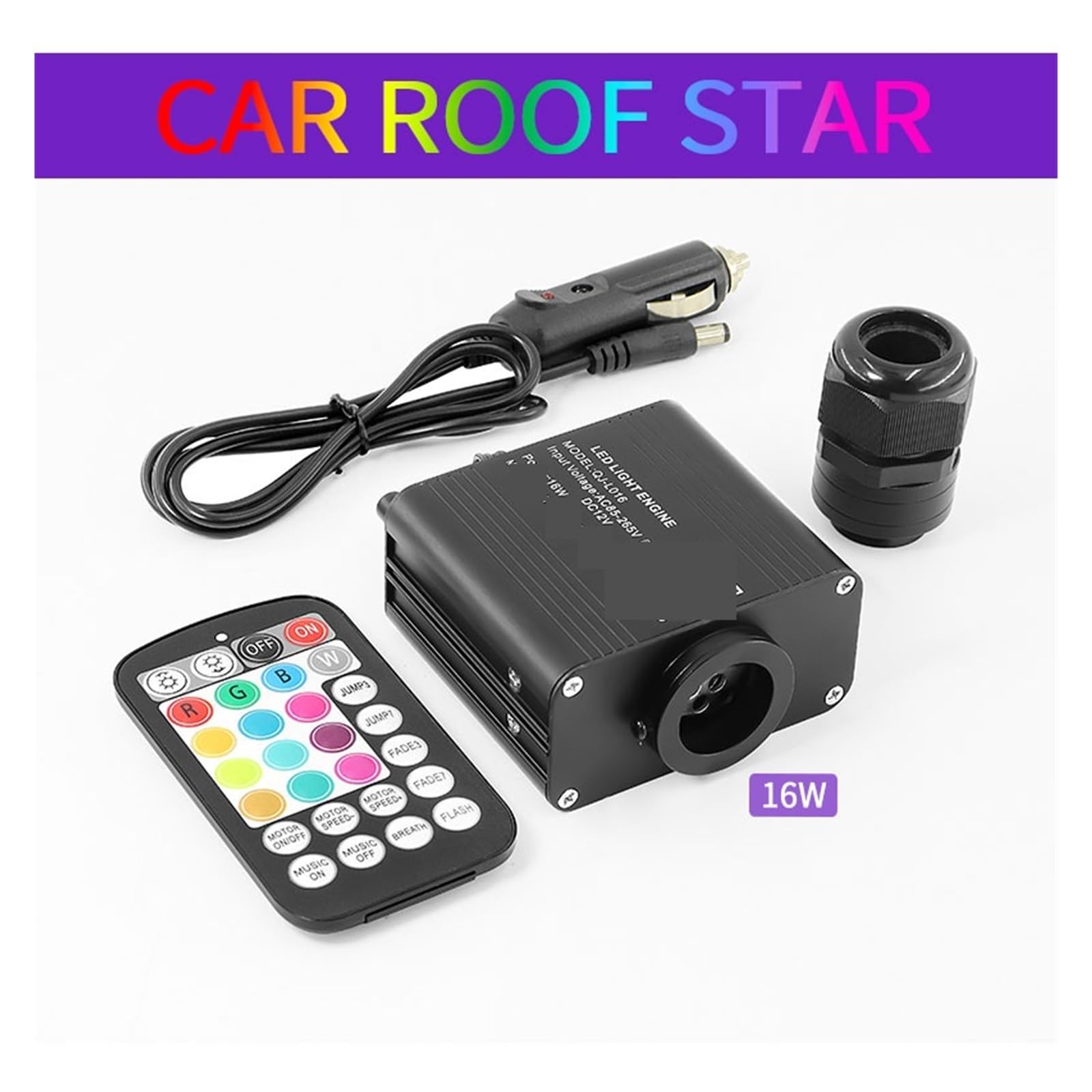 Oświetlenie wnętrza samochodu LED, 16W Twinkle Starry Sky samochód gwiazda sufitowa lampa, światło światłowodowe Led gwiazda dach wnętrze nastrojowe oświetlenie samochód Home Decor Światła nastrojowe