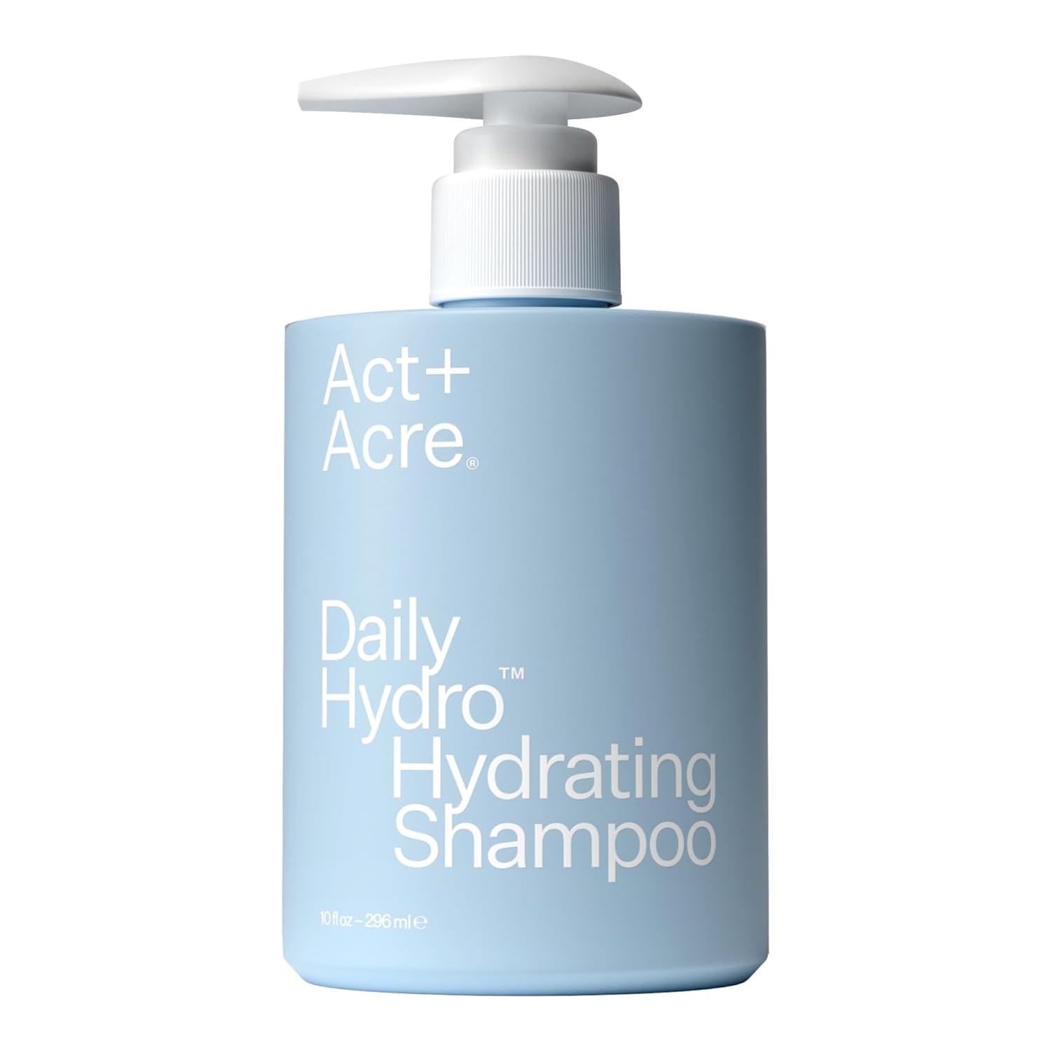 ACT+ ACRE Cold Processed Daily Hydro™ Hydrating Shampoo | Deep Hydration for Dry Hair + Scalp | 5% Tilicine® + Hyaluronic Acid | Smooths, Softens + Reduces Frizz | Vegan, Color Safe | 10 fl oz