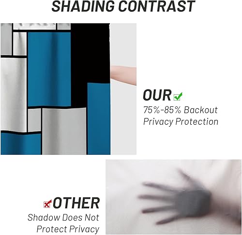 Miniatura 4 de FYATHM Juego de cortinas de cocina para ventanas, cenefas y niveles de 36 pulgadas, moderno bolsillo para barra, cortina de nivel corto para baño,
