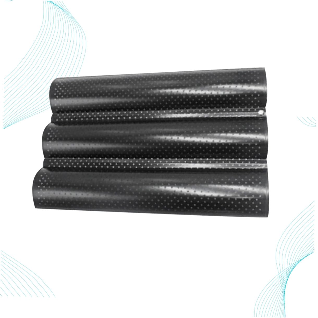 Alipis Baguette Backform Wellenmuster Mittelgroß Backblech Schwarz Antihaft Beschichtet Für Französisches Brot Backen Zuhause Und Bäckerei