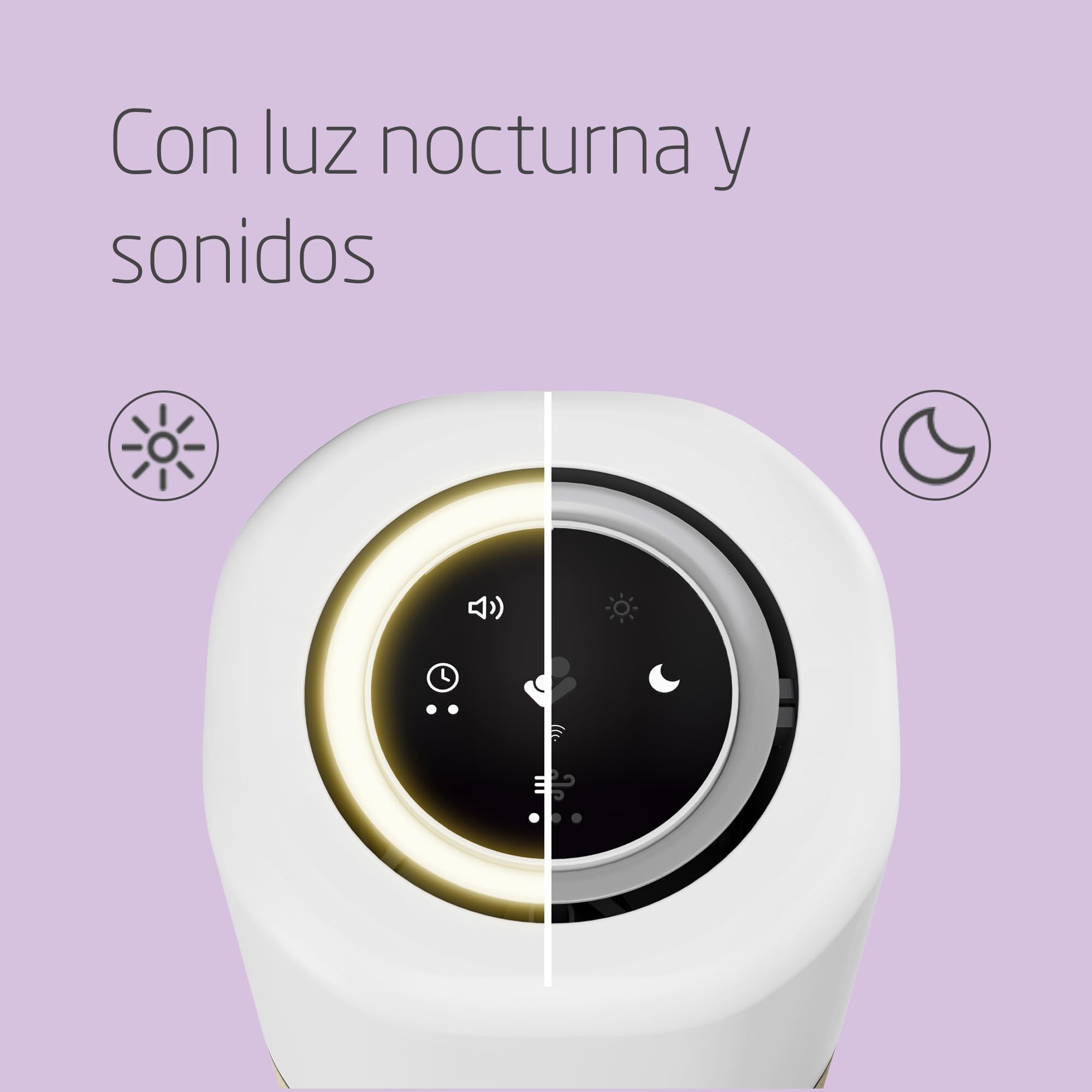 Maxi-Cosi Clean Purificador de Aire 3 en 1 HEPA (H13), Desde el Nacimiento, Para Alergias, Connected Home, Compatible Con Alexa y Google Assistant