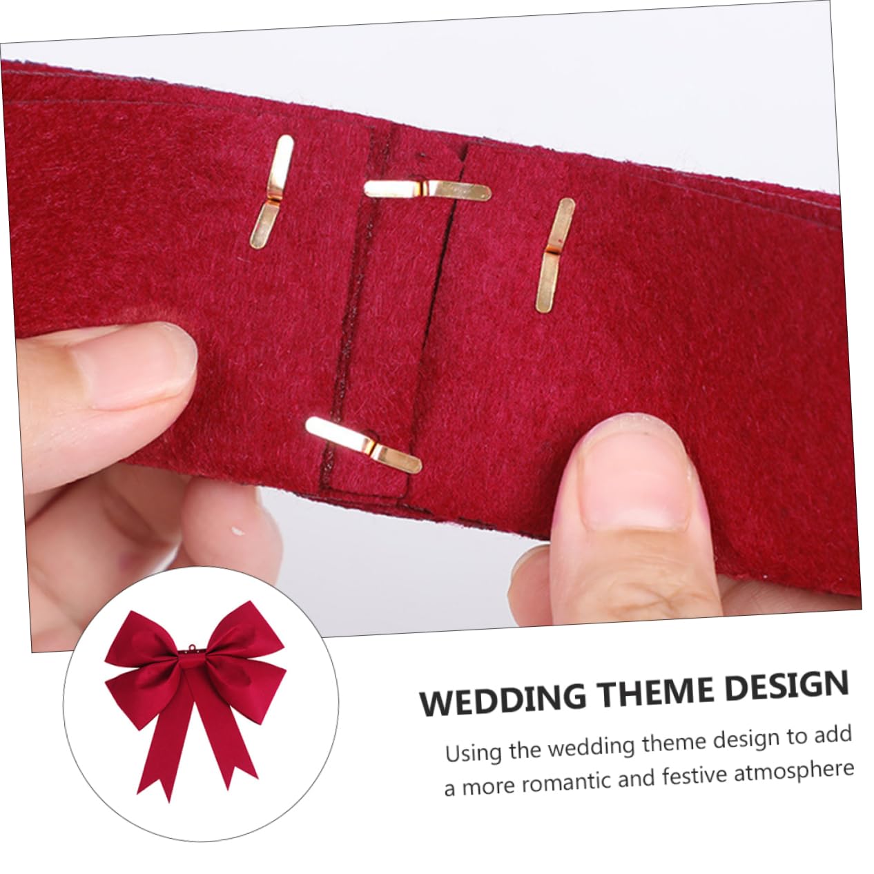 Abaodam 1set Coccarde Decorative Per Matrimonio Ornamenti Romantici Per Decorazioni Di Porte e Finestre Facile Da Appendere Design Elegante e Leggero Atmosfera Festiva e Calorosa Per