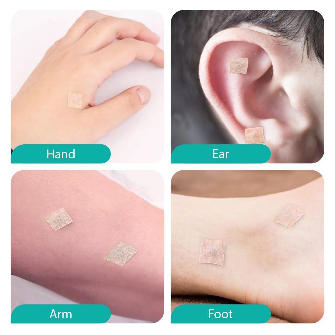 100 Pcs Akupunkturpflaster Akupressur Pflaster Akupunktur Nadeln Akupunkturnadeln Dauernadeln Akupunktur Pflaster Mit Massagestift Einweg-Ohrenpflaster Zur Linderung Von Beschwerden
