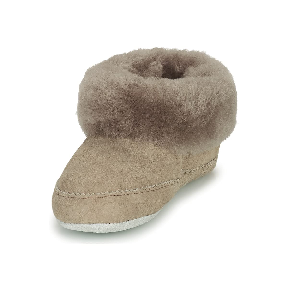 Genérico Pitea, Zapatillas de oveja volteadas para niños, color Stone, talla 25, gris, 26 EU