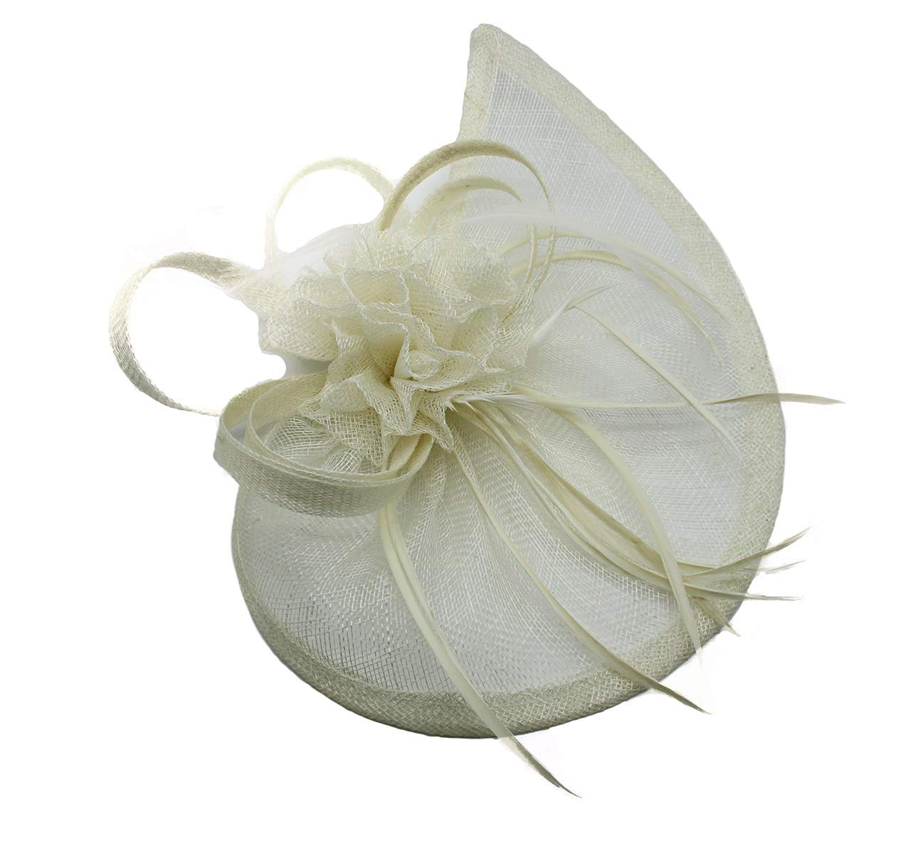 Finecy In - Ladies Wedding Races Cocktail Hat Occasion Fascinator (Cream)
