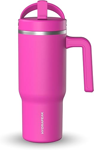 Miniatura 3 de Hydrapeak Kids Voyager - Vaso de 18 onzas con asa y tapa abatible con popote, a prueba de derrames y resistente a fugas, botella de agua